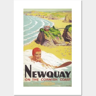 Newquay, Cornwall - Vintage Railway Travel Poster - 1948 Posters and Art